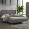 Arlo Wooden Double Bed In Charcoal