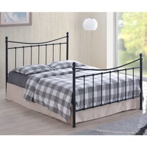 Alderley Metal Small Double Bed In Black