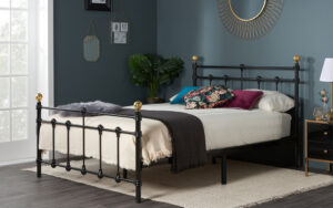 Birlea Atlas Metal Bed Frame, Double, Black