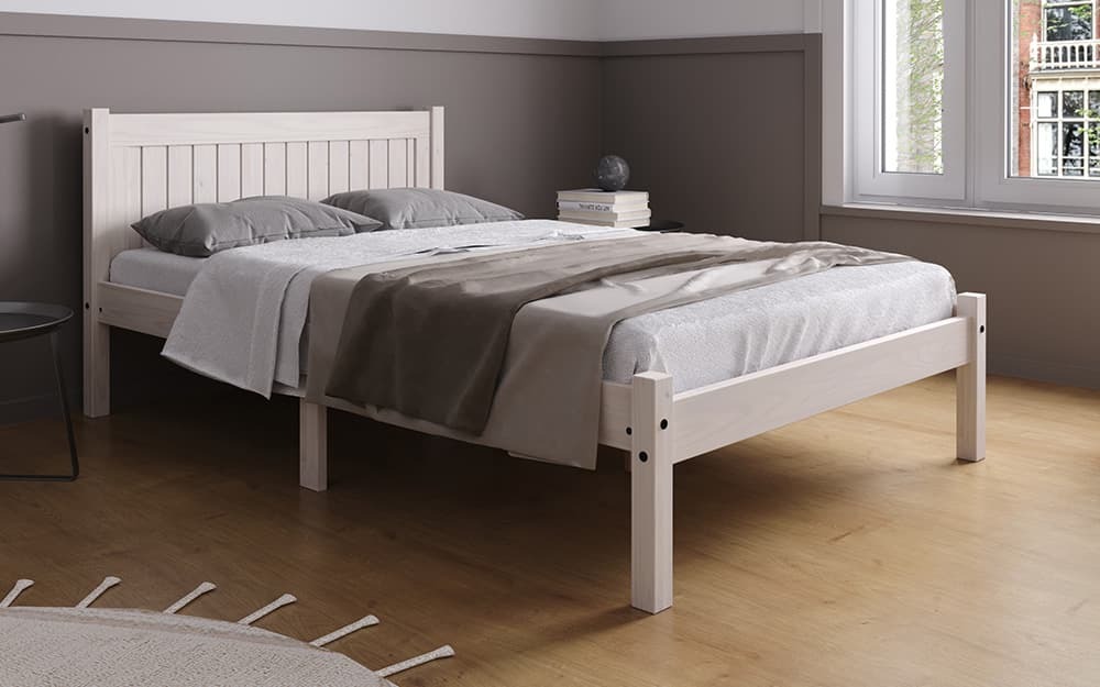 Birlea Rio Wooden Bed Frame, Double, Pine