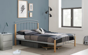 Birlea Tetras Metal Bed Frame, Double