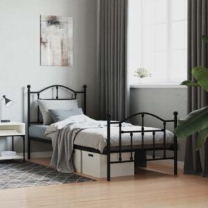 Bolivia Metal Single Bed In Black