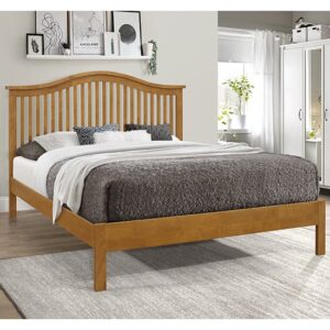 Canika Wooden Double Bed In Honey Oak