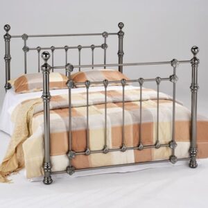 Eithne Metal Double Bed In Black Nickel