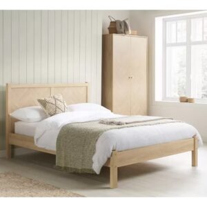 Helena Wooden Double Bed In Oak