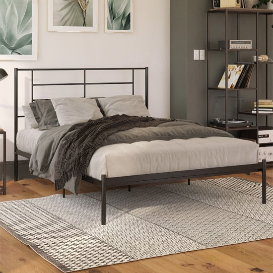 Jacksonville Metal Single Bed In Black