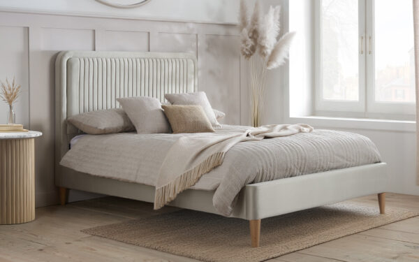 Novo Tallulah Fabric Bed Frame, King Size