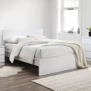 Oakley Wooden King Bed In White